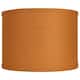 Classic Burlap Drum Lampshade, 8-inch to 16-inch Bottom Size Available - 14" - Tangerine