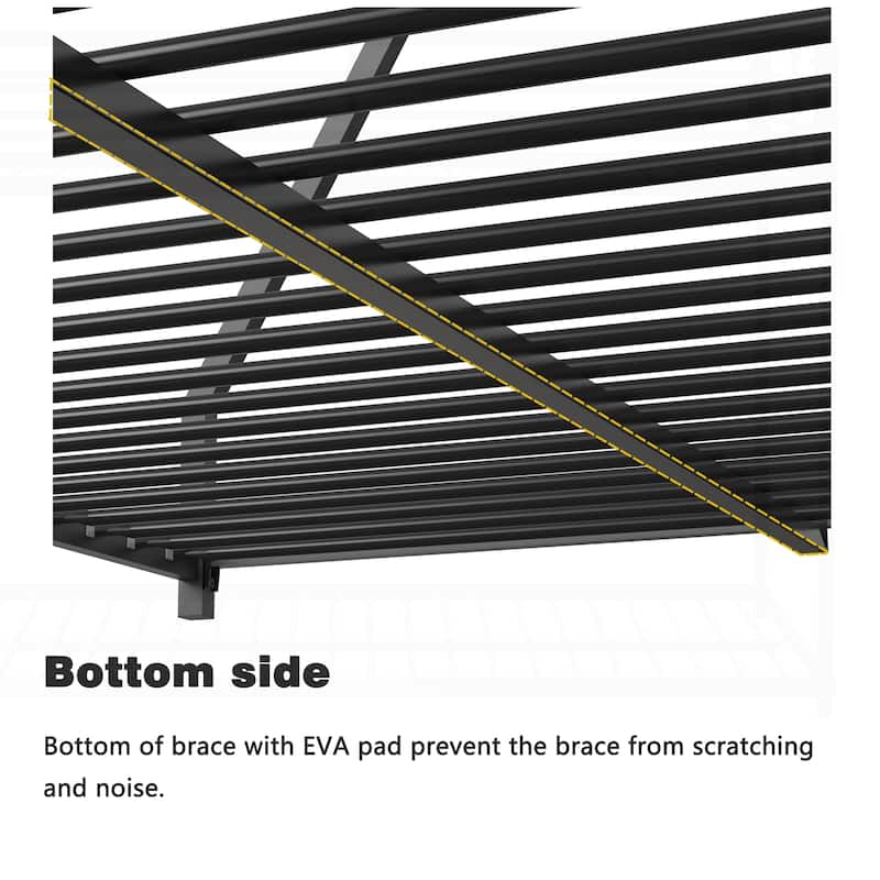 Sturdy Metal Full over Full Bunk Bed for Kids and Adults, Ensuring Safety and Comfort