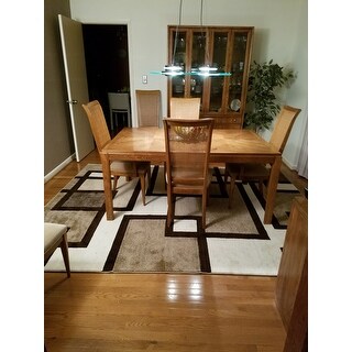 Well Woven Modern Boxes Lines Brown Beige Ivory Area Rug Well Woven Modern Boxes Lines Brown Beige Ivory Area Rug
