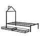 preview thumbnail 14 of 16, Twin Size Metal Platform Bed with 2 Drawers,House-Shaped Headboard Design, White