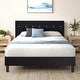 preview thumbnail 8 of 10, VECELO Upholstered Beds With Diamond Tufted Headboard Platform Bed Frame 7.9'' Under Bed Space