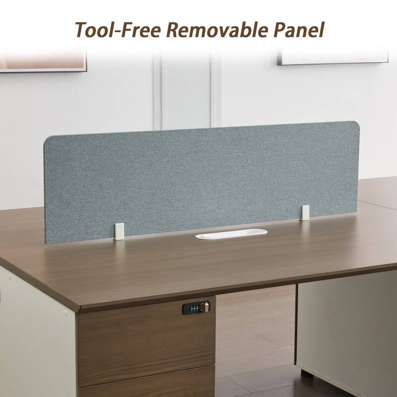 4 Person Attachable Workstation Desks with Chairs Combination