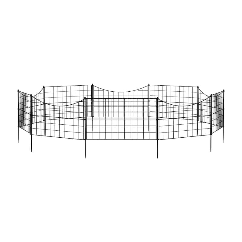Landscape Wrought Wire Border Folding Patio Fences Flower Bed Fencing