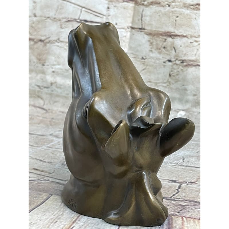 Signed Original Thomas Wall Mount Imitative Horse Head Bust Bronze Sculpture Art Deco Sale