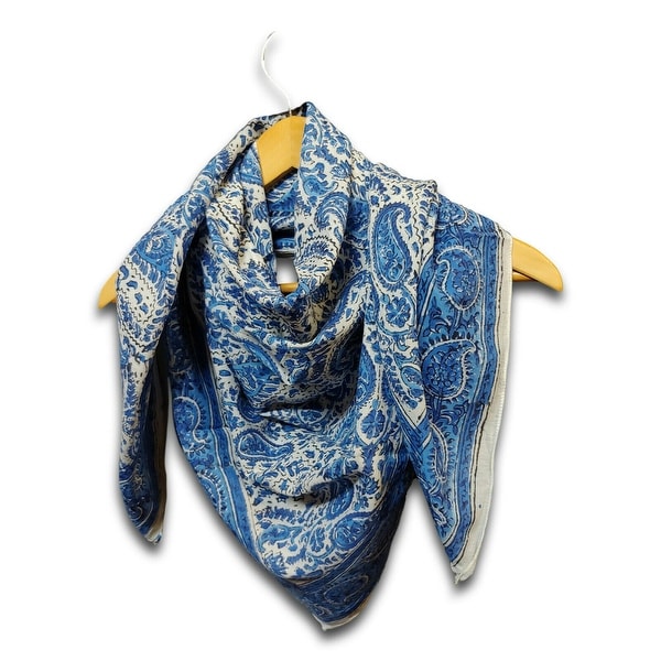 Large Cotton Scarfs for Women Lightweight Soft Sheer Neck Scarf, Head Scarf, Block Print Summer Floral Scarf, Bandanas for Women. Opens flyout.
