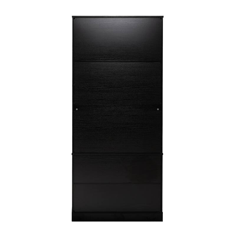71.65" H Fluted Kitchen Pantry Cabinet, Freestanding Storage Cabinet Buffet Sideboard with 2 Large Drawers & 8-Door Spice Rack