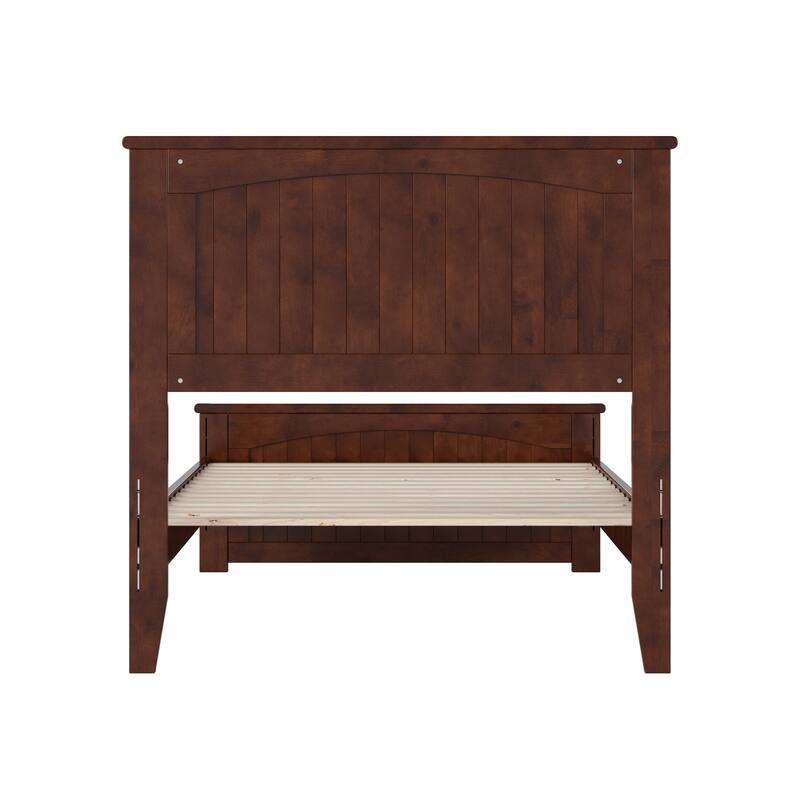 Naples Solid Wood Low Profile Platform Bed with Matching Footboard