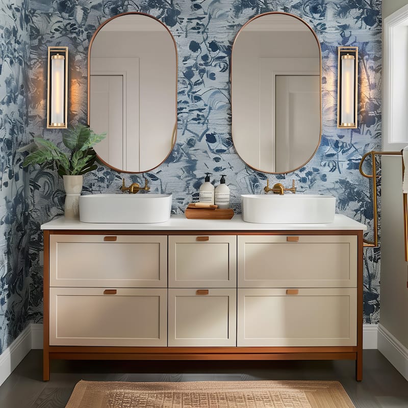 Modern Black Gold Frosted Glass Dimmable 1-Light Fretwork Wall Sconces Vanity Lights for Bathroom