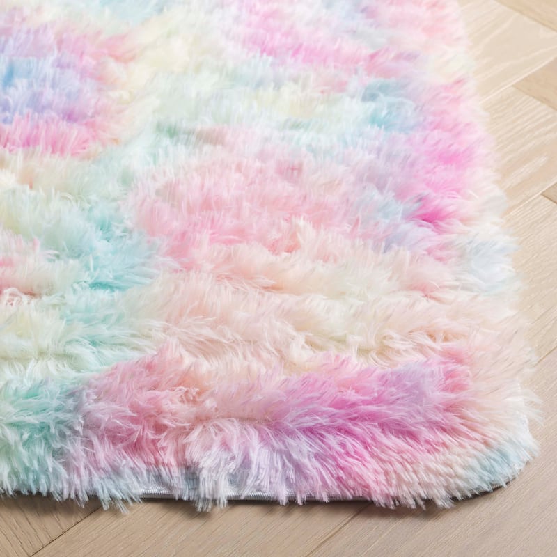 SAFAVIEH Rainbow Shag Didy Shag Rug