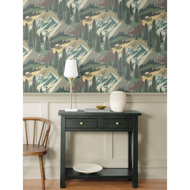 Seabrook Designs Estes Rolling Hills Unpasted Wallpaper
