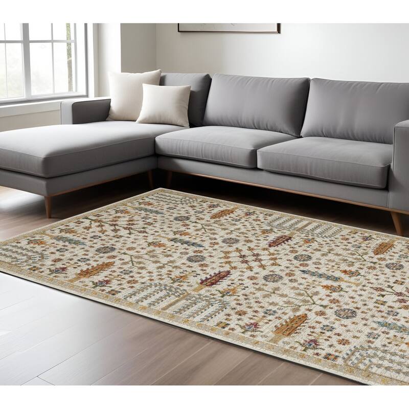 HomeRootsOriental Bohemian Rectangle Area Rug - 157.48' X '120.08' X '0.55