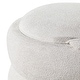 preview thumbnail 10 of 26, Adeco 16" Round Upholstered Storage Ottoman with Wood Lid