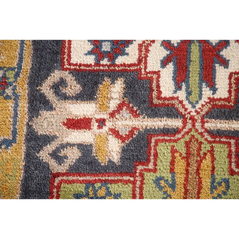 Traditional Kazak Runner Rug Hand-Knotted Wool Carpet - 2'7"x 7'9"