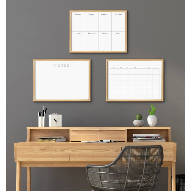 Kate and Laurel Blake This Week Framed Printed Glass by The Creative Bunch Studio - 18x24