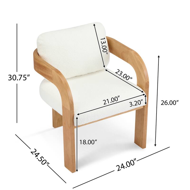 Upholstered Arm Chair Dining Chairs (Set of 2)