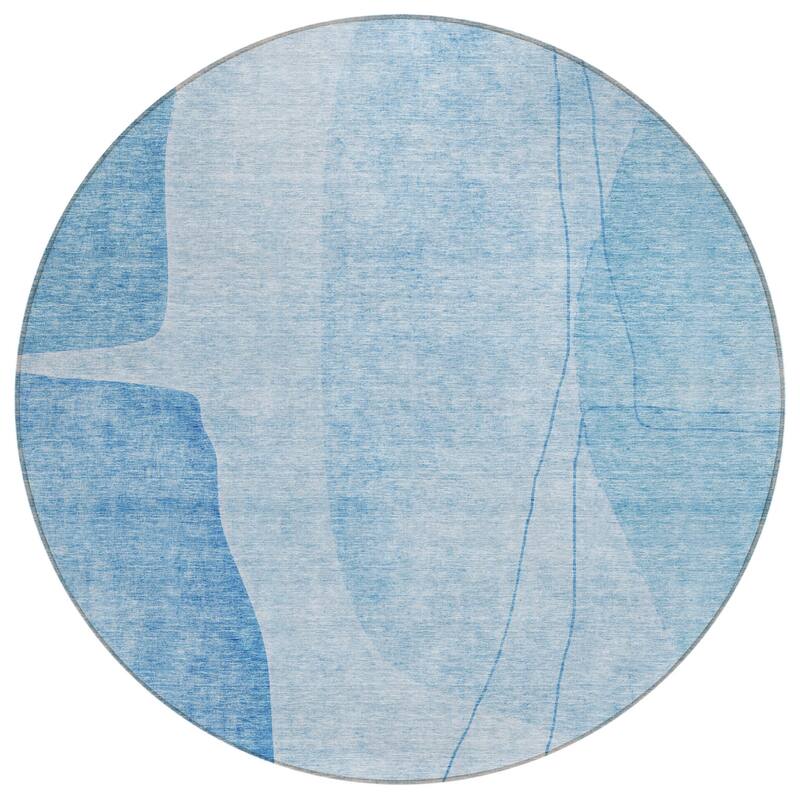 HomeRoots Abstract Transitional Rectangle Outdoor Rug
