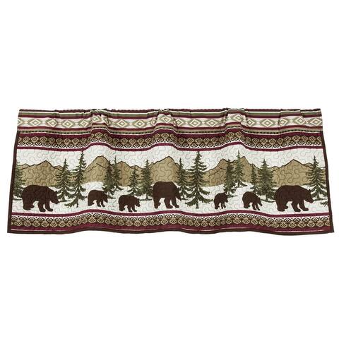Bear Trail Quilted Valance, 56x18