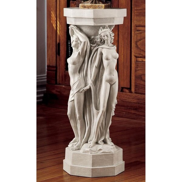 Design Toscano Column of the Maenads Sculptural Pedestal: Set of Two