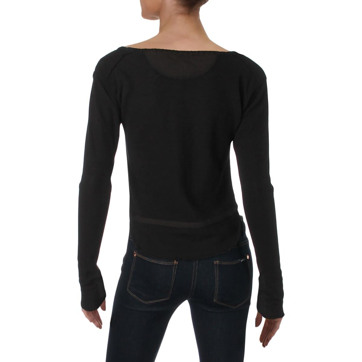 Shop Free People Womens Cecilia Thermal Top Tie String Casual