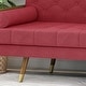 preview thumbnail 9 of 19, Jalon Tufted Fabric Sofa by Christopher Knight Home