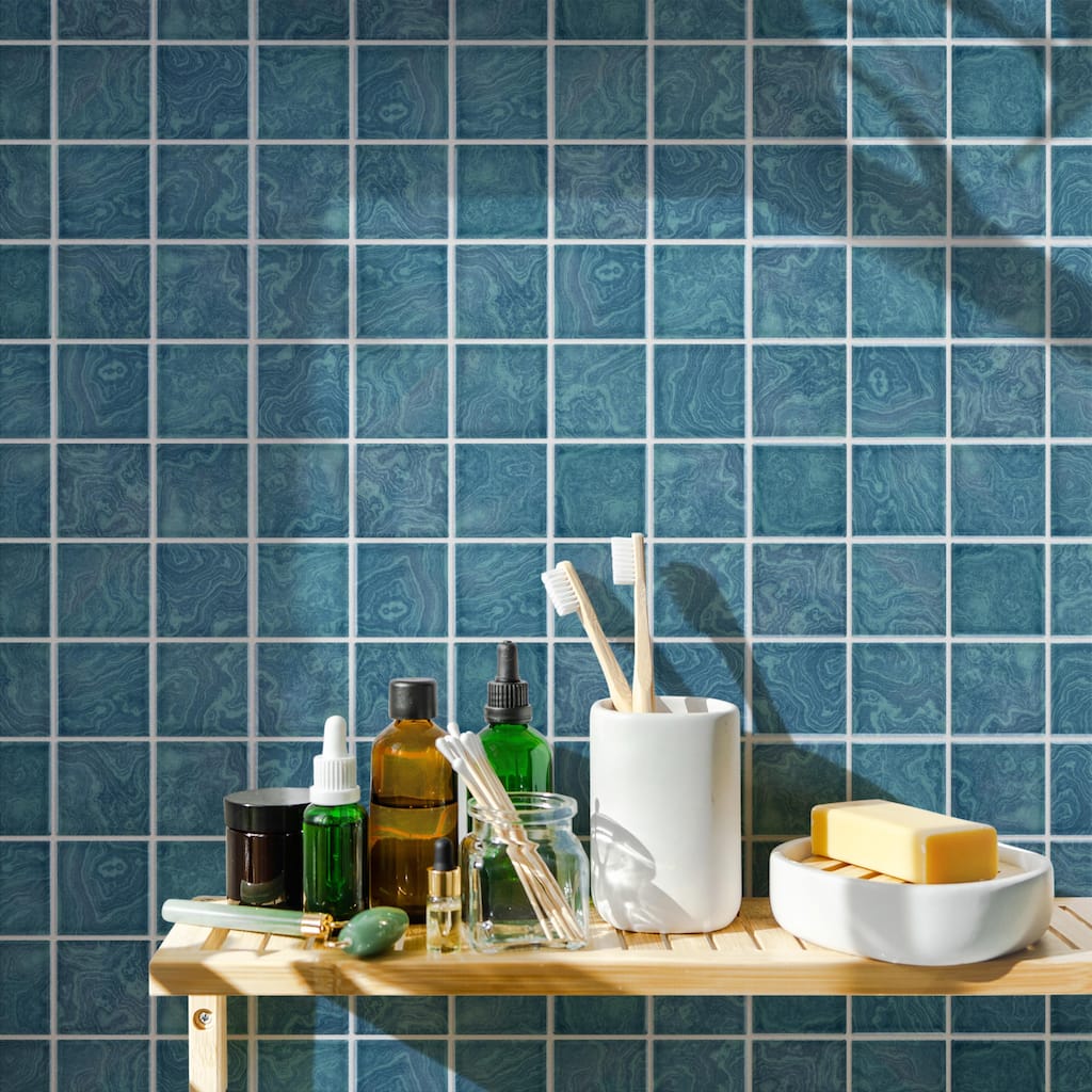 Merola Tile Resort Palm Green 12" x 12" Porcelain Floor and Wall Tile