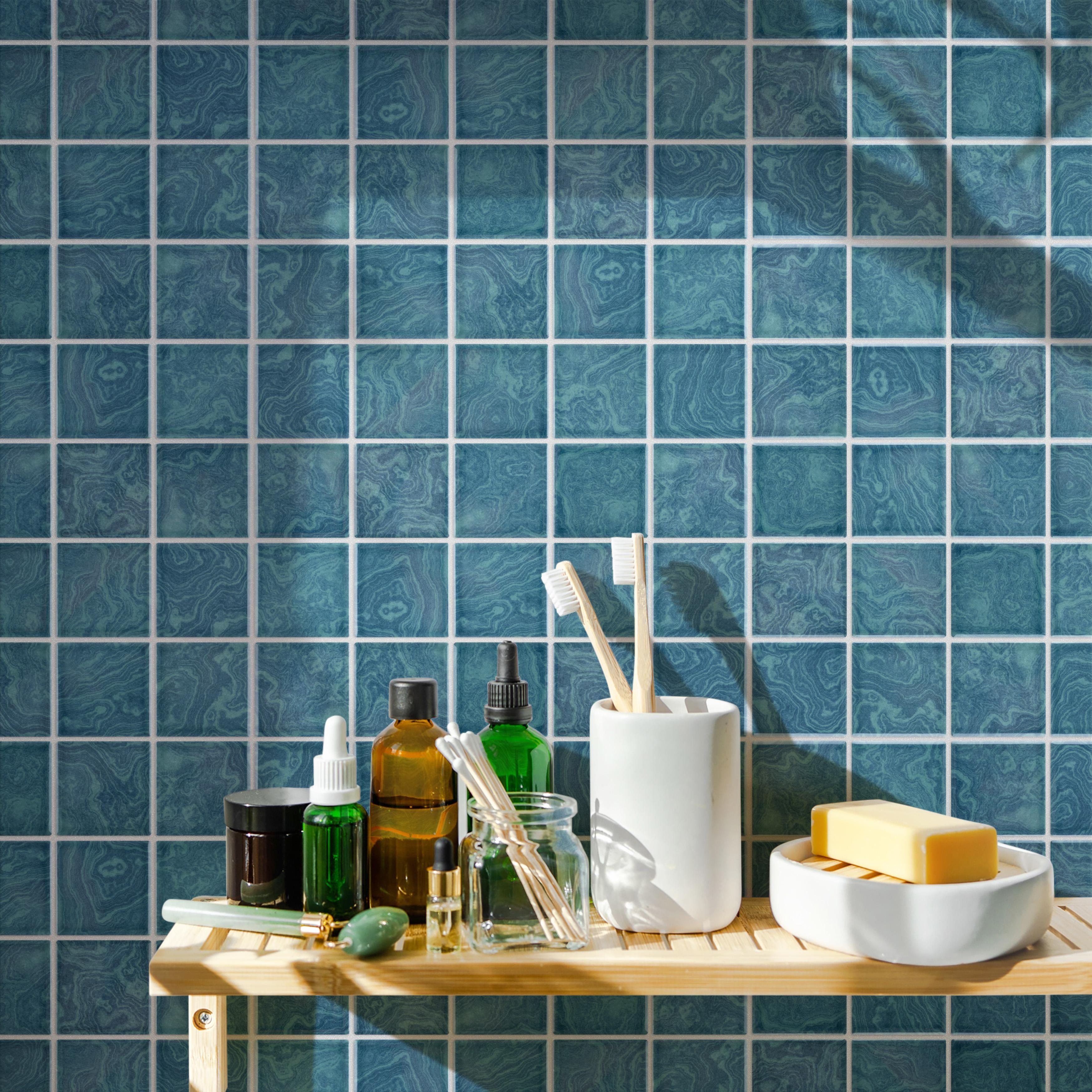 Merola Tile Resort Palm Green 12" x 12" Porcelain Floor and Wall Tile