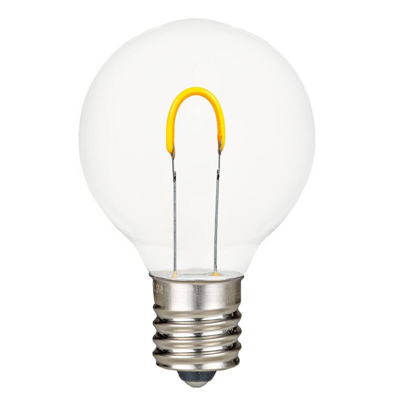 25 Pack LED G40 Plastic Filament Outdoor Globe Replacement Bulbs