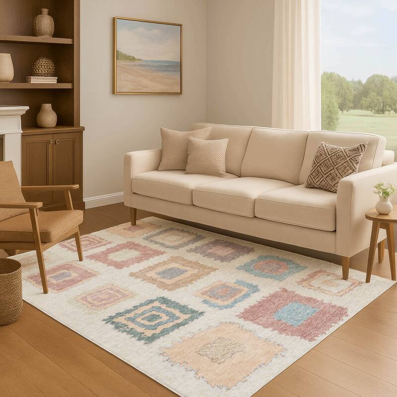 Premium Washable Super Soft Global Diamonds Mayfield Rug