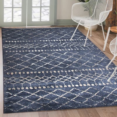 Daku Collection Moroccan Distressed Area Rug