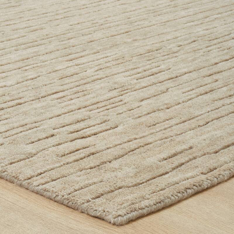 Minimalist Solid Wool Area Rug