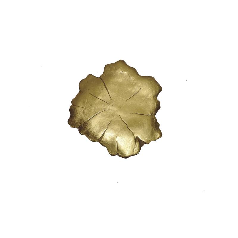 The Curated Nomad Vincente Gold Nature-inspired Tree Trunk Stool