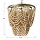 preview thumbnail 4 of 45, 2-Tier Draped Wood Bead Chandelier