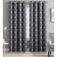 preview thumbnail 19 of 46, HLC.me Arrow Thermal Room Darkening Blackout Energy Efficient Window Curtain Grommet Panels - Set of 2 52" W x 84" L per panel - Set of 2 - Grey