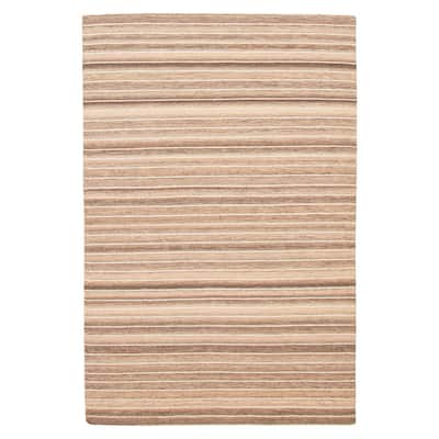 Boho Tan Kilim 5'3" x 8'0" - 5'3 x 8'0