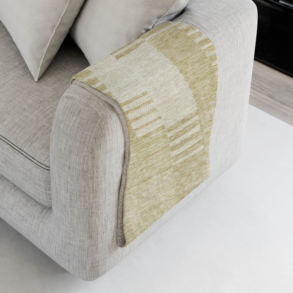 Premium Machine Washable Contemporary Sherpa Throw Blanket