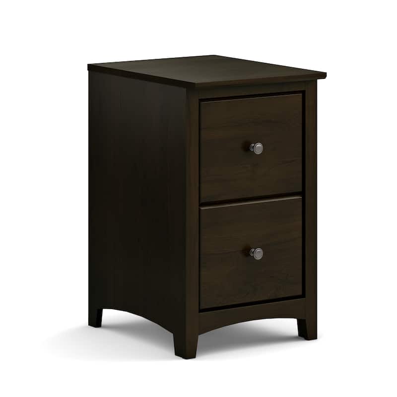Arch+Haven Solid Wood 2-Drawer Vertical Filing Cabinet