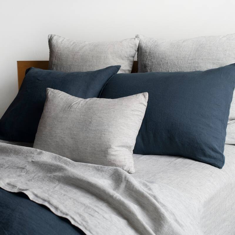 100% French Linen Throw Pillow Sham by BOKSER HOME