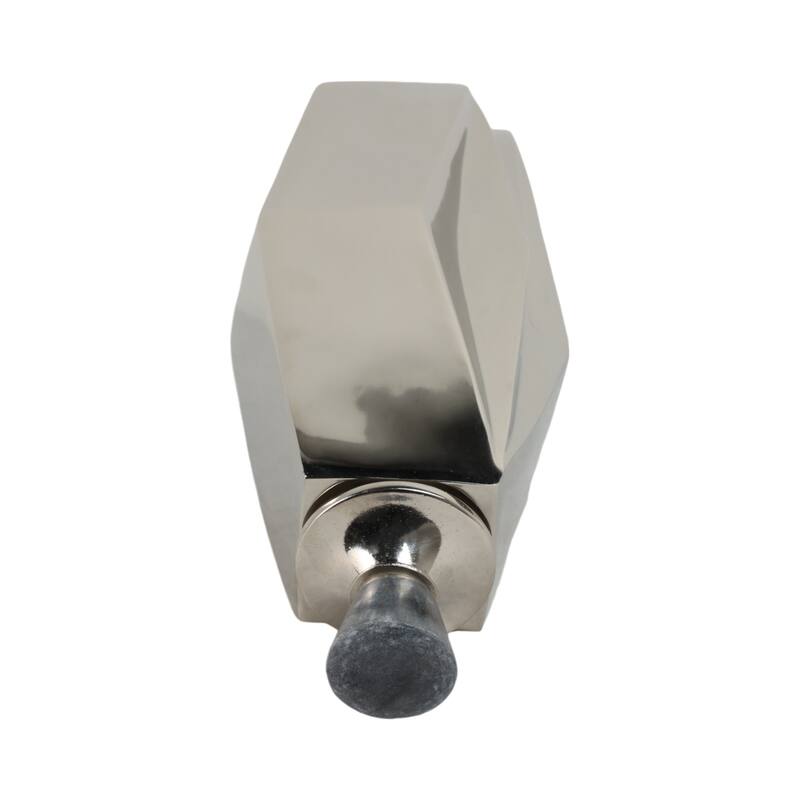 Aluminum Marble Vase Geometric Sculptural Bold Angular Design Interior