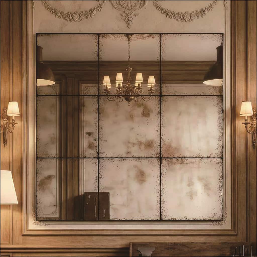 Square Wall-Mounted Mirror