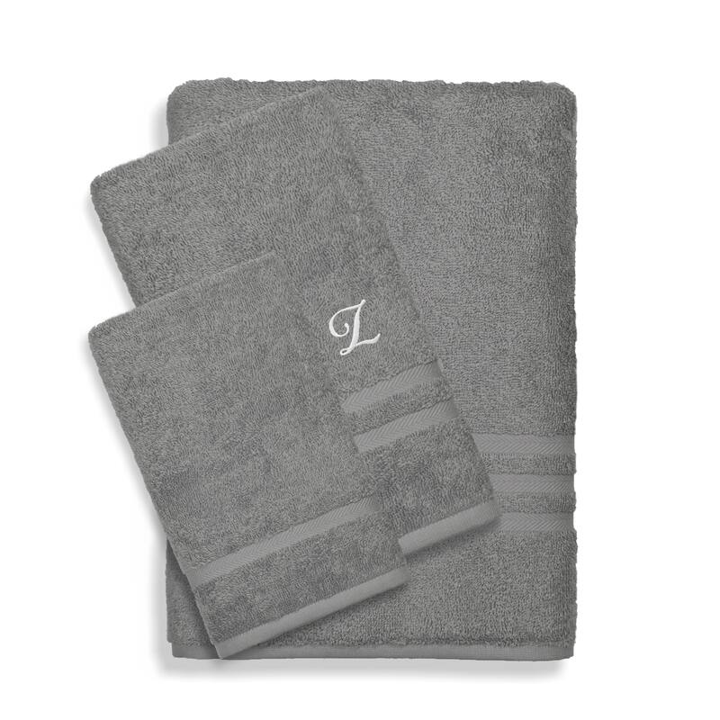 Authentic Hotel and Spa 100% Turkish Cotton 3PC Denzi Towel Set - Z