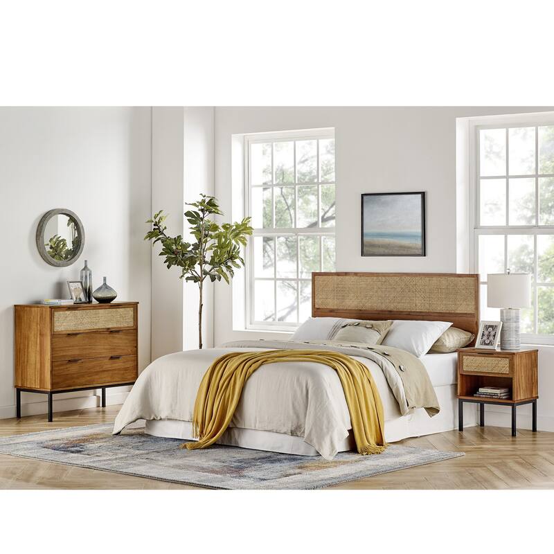 NPD Furniture Caine Rattan Chest 3 Drawers