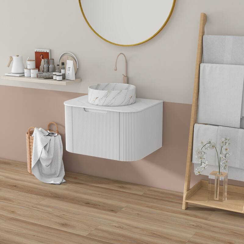 Wall Mounted Bathroom Vanity with Sink
