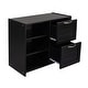 preview thumbnail 37 of 58, Versatility Low Twin Size Wooden Kids Bed Loft Bed with Cabinets,Shelves,Storage Drawers,Guardrails and Slide