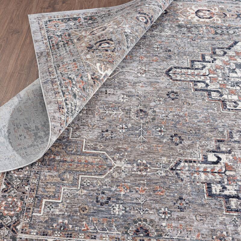 Vintage Greys Traditional Area Rug