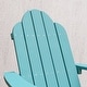 preview thumbnail 39 of 55, Patio HDPS Adirondack Chair Plastic Weather Resistant Outdoor Chairs Set of 4 - 30 in.W x 35 in.D x 36.5 in.H