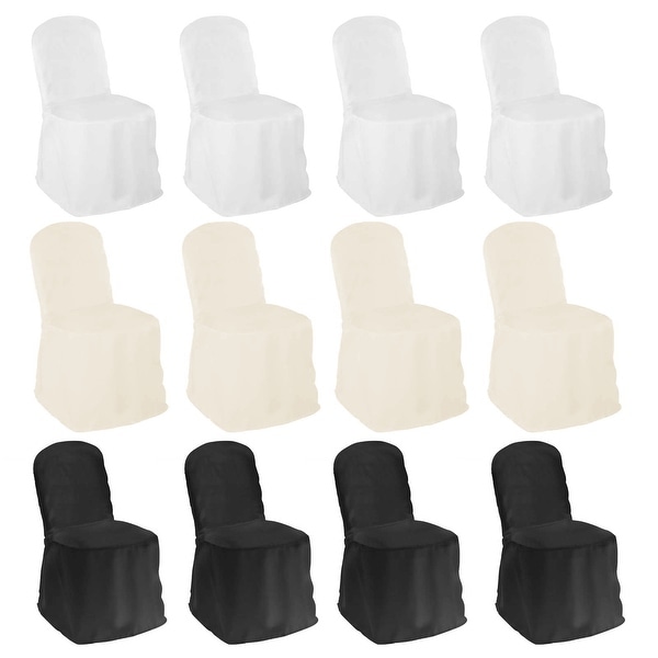 10 Elegant Wedding Party Banquet Polyester Chair Covers Bed Bath