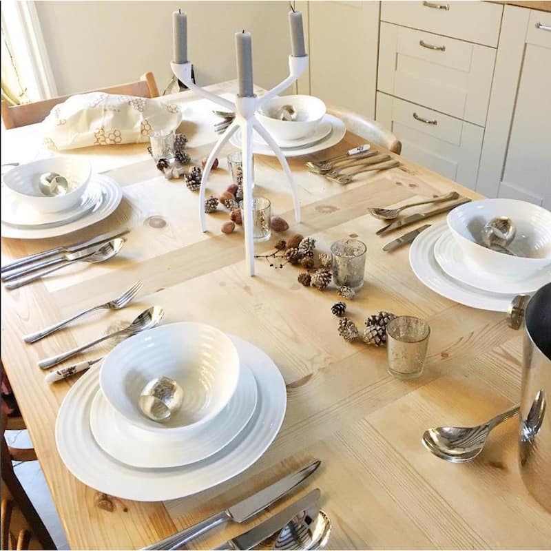 Portmeirion Set of 4 Sophie Conran Rimmed Soup Plates - 9.75 Inch