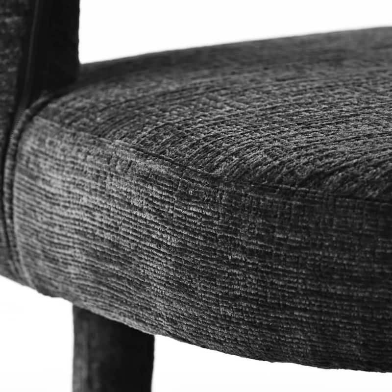 Modern Upholstered Dining Chairs with Arm (Set of 2)