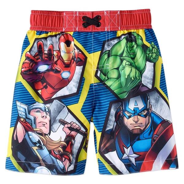 Shop Marvel Boys 2t 4t Avengers Swim Trunk Multi Overstock 21803893
