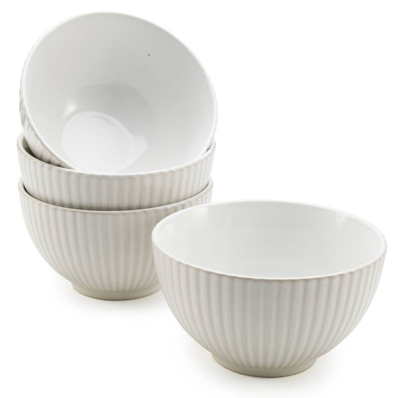Fluted Cereal Bowls Set of 4 Bed Bath & Beyond 40002250